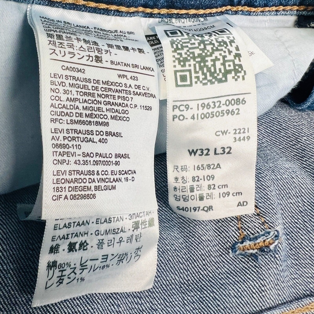Levi's 315 Women's Shaping Bootcut Jeans Size 32x32 Blue Denim Straight Leg - Picture 6 of 12